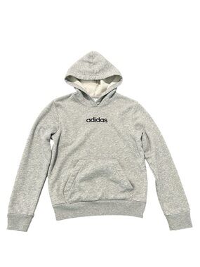 adidas Big Boys Long-Sleeve Essential Embroidered Hoodie Youth M 10/12